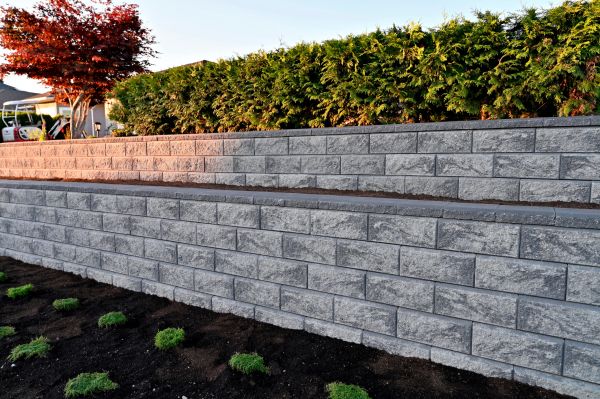 Concrete Retaining Wall Installation in Elgin