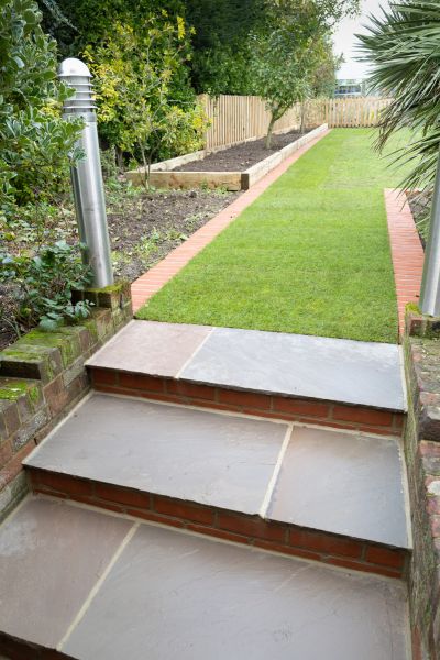 Backyard Steps Installation in Elgin