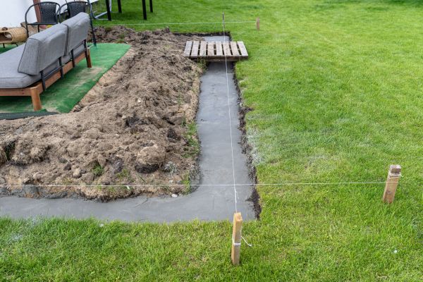 Cement Footer Installation in Elgin