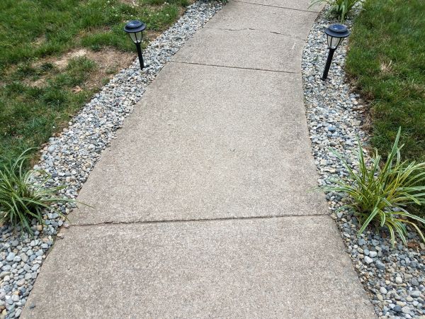 Cement Path Construction in Elgin
